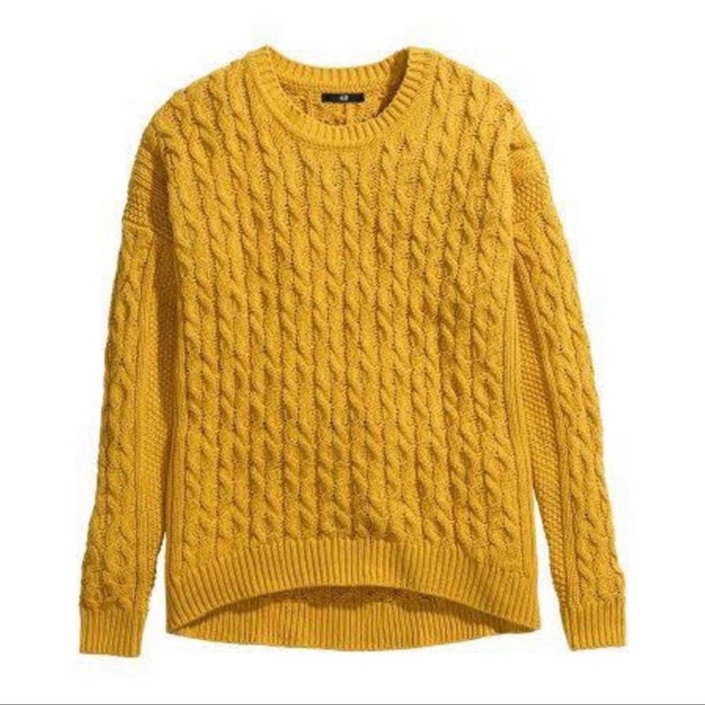 H&M Cable Knit Scoopneck Sweater | Medium